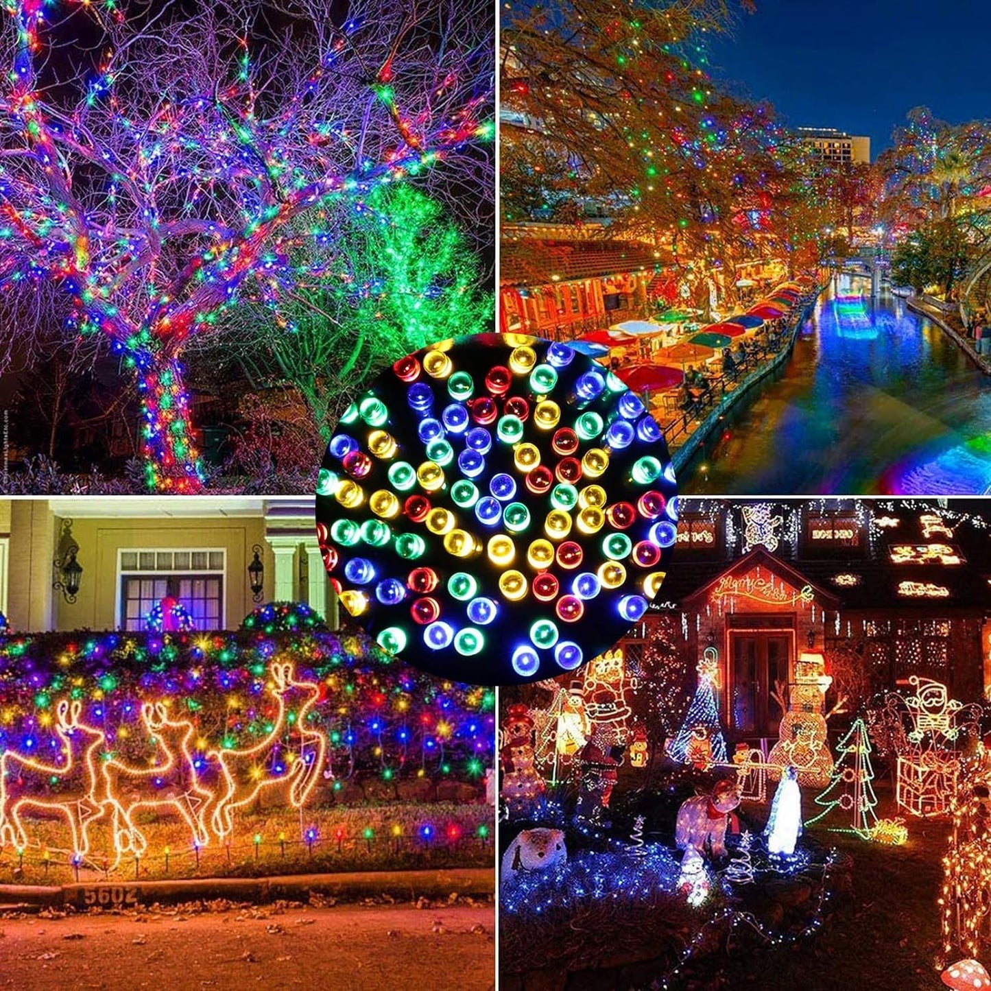 OFERTA ESPECIAL 🤩 Luces solares Navideñas🎄 50% Dcto