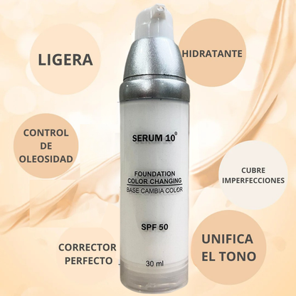 LA ÚNICA BASE DE MAQUILLAJE MÁGICA QUE CAMBIA DE COLOR 🤩 + OBSEQUIO GRATIS🎁