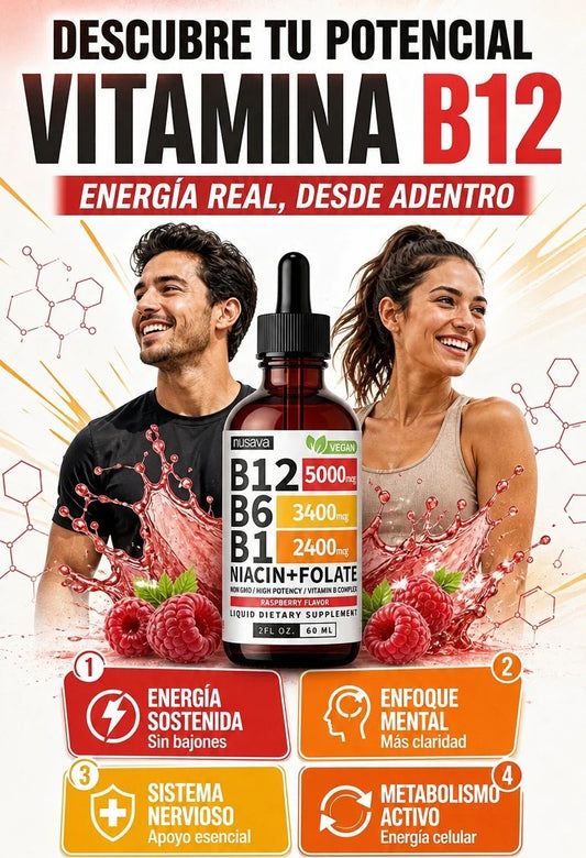 VITAMINA B12 COMPLEX NUSAVA ORIGINAL 😍 SUPER OFERTA